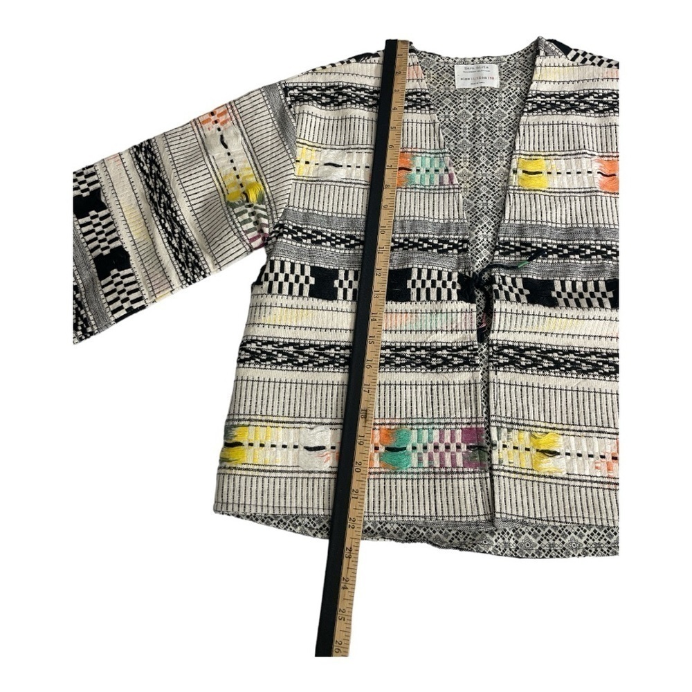 Zara Girls Ethnic Boho Woven Textile Jacket Sz 11/12 - Picture 9 of 14